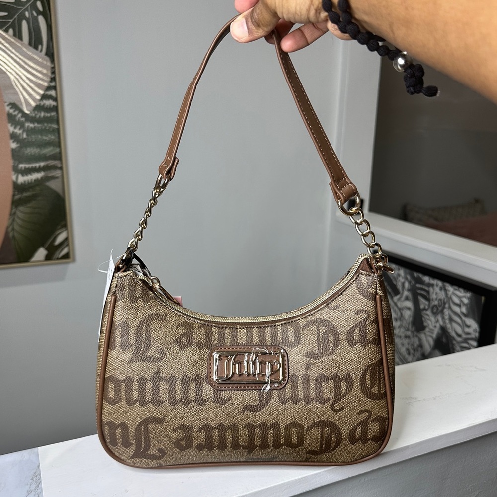 Juicy Couture Statement Shoulder Bag Chestnut